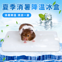 Hamster summer cooling ceramic nest golden silk bear summer ice mat board heat dissipation summer cage supplies