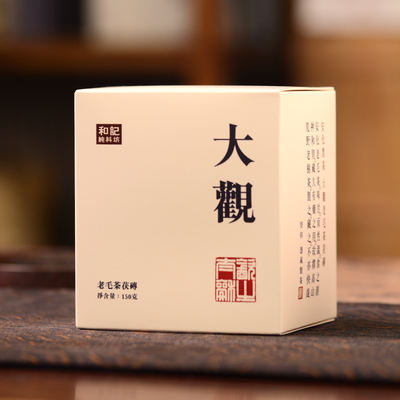 Authentic high-mountain wilderness old tree Golden Flower Fu brick tea, 150-gram package, Hunan Anhua dark Tea Fu tea, sweet and mellow