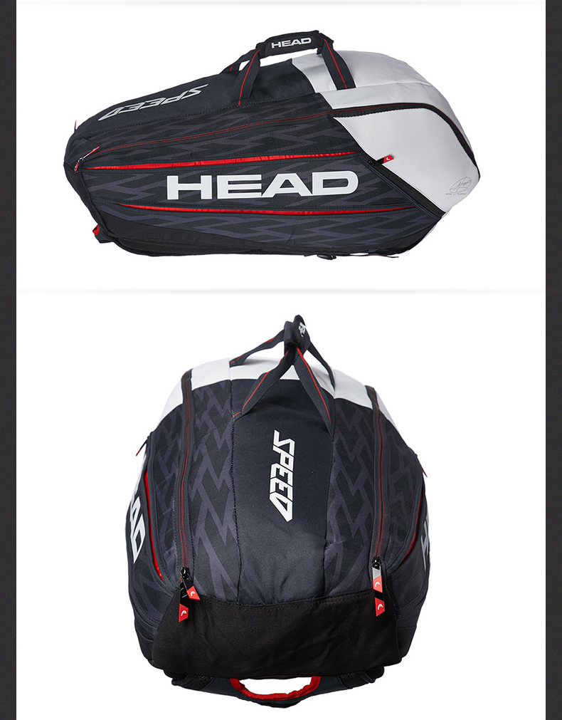 HEAD Hyde Djokovic 2017 18 ba lô mới chín gói túi quần vợt vợt gỗ tập tennis