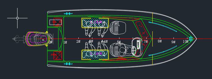 90 Open-top speedboat simulation boat mold kit