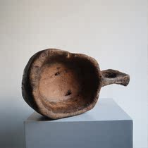 Collection of Things) wabisabi Silence Small Wood Mortar Wood Scoop Containing Tray Props Hotel Folk Soft Fitting Space Swing