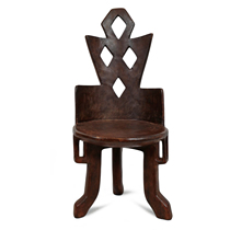 Collection of Things) Africa Imports Jima Country retro wood chair Essex Artisanal Wood Carving Furniture SILENT WIND ANTIQUE OBJECTS