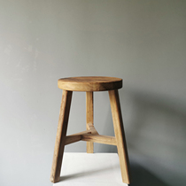 Collection of objects) SILENT WIND SOLID WOOD ROUND STOOL RETRO YURYU WOOD FURNITURE EDGE A FEW SHORT STOOL HOTELS HOME FOLKHOUSE SOFT CLOTHING ITEMS