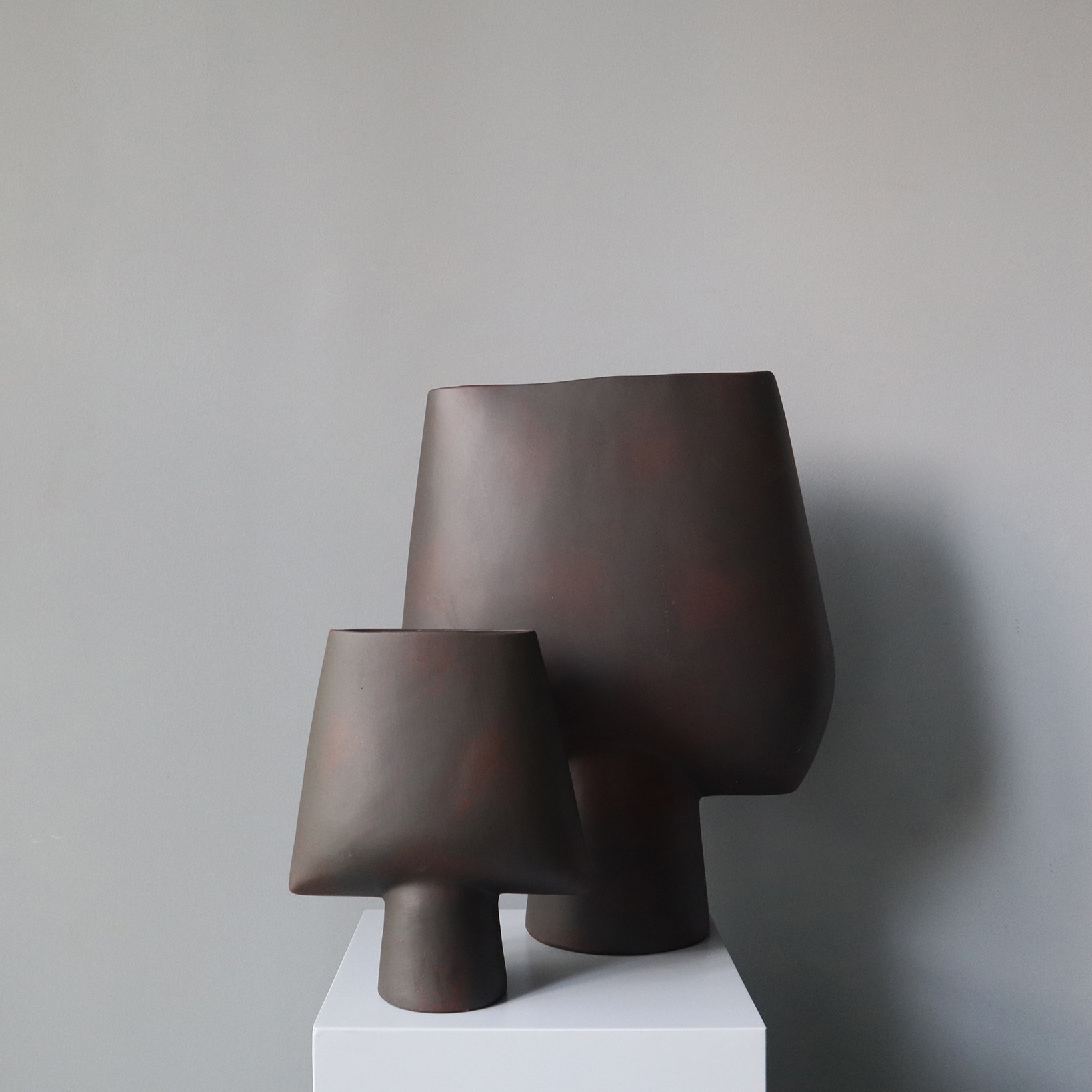 Collection of Things) Nordic Pole minimalist floral Silence Wind Vases Modern Home Swing Accessories Hotel Folk ceramic ornaments