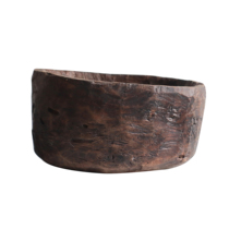 Collection of objects) Silent Wind Wood Fruit Pan Wood Basin Contained Objects Round Florator Hotel Home Folk Juku Soft Fashion Hem