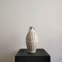 (collection) oriental traditional white pottery bottles pottery pots wabby silent wind song porcelain wabby silent hotel home stay soft flower ornaments