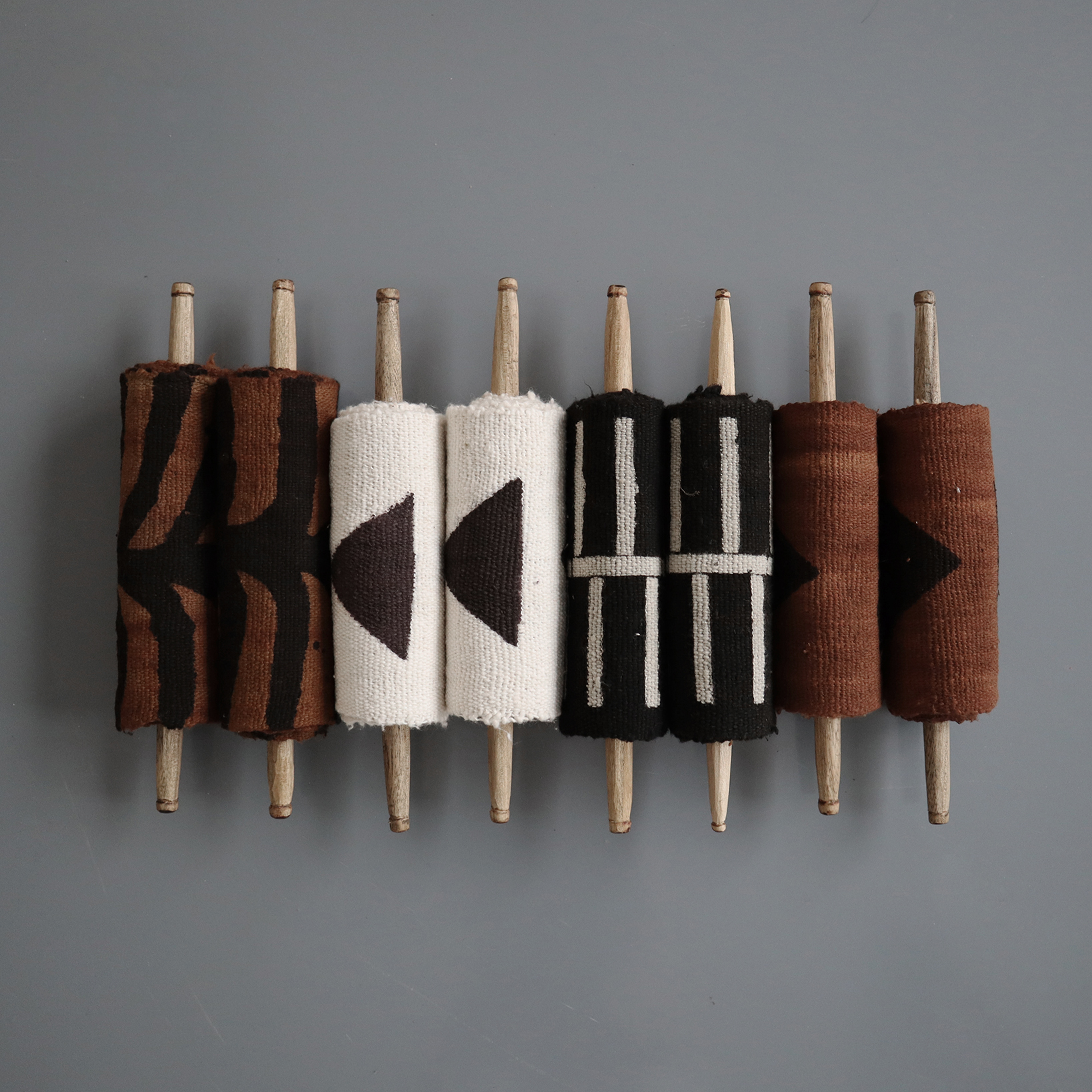 Collection of Things) Africa Mali Dyed Clay Cloth Handmade Fabric Mix Müdcloth Import Tapestry Decoration Wall-mounted