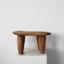 Collection of Things) Africa imported wood colour Milk Stool Side Table Solid Wood Tea Table Handmade Wood Carved Furniture Ornament soft-mounted pendulum