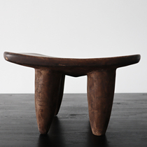 Collection of Things) African Imported Milk Bench Side Table Solid Wood Tea Table Handmade Wood Carved Furniture Ornament Home Soft Hem