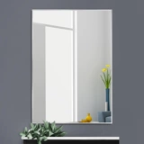 Санитарное зеркало рама рамы в ванной комнате простота современная стена -туалет туалетный туалет