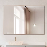 Санитарное зеркало рама рамы в ванной комнате простота современная стена -туалет туалетный туалет