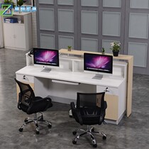 Shanghai furniture modern simple reception desk desk double bar table cashier counter Company welcome desk