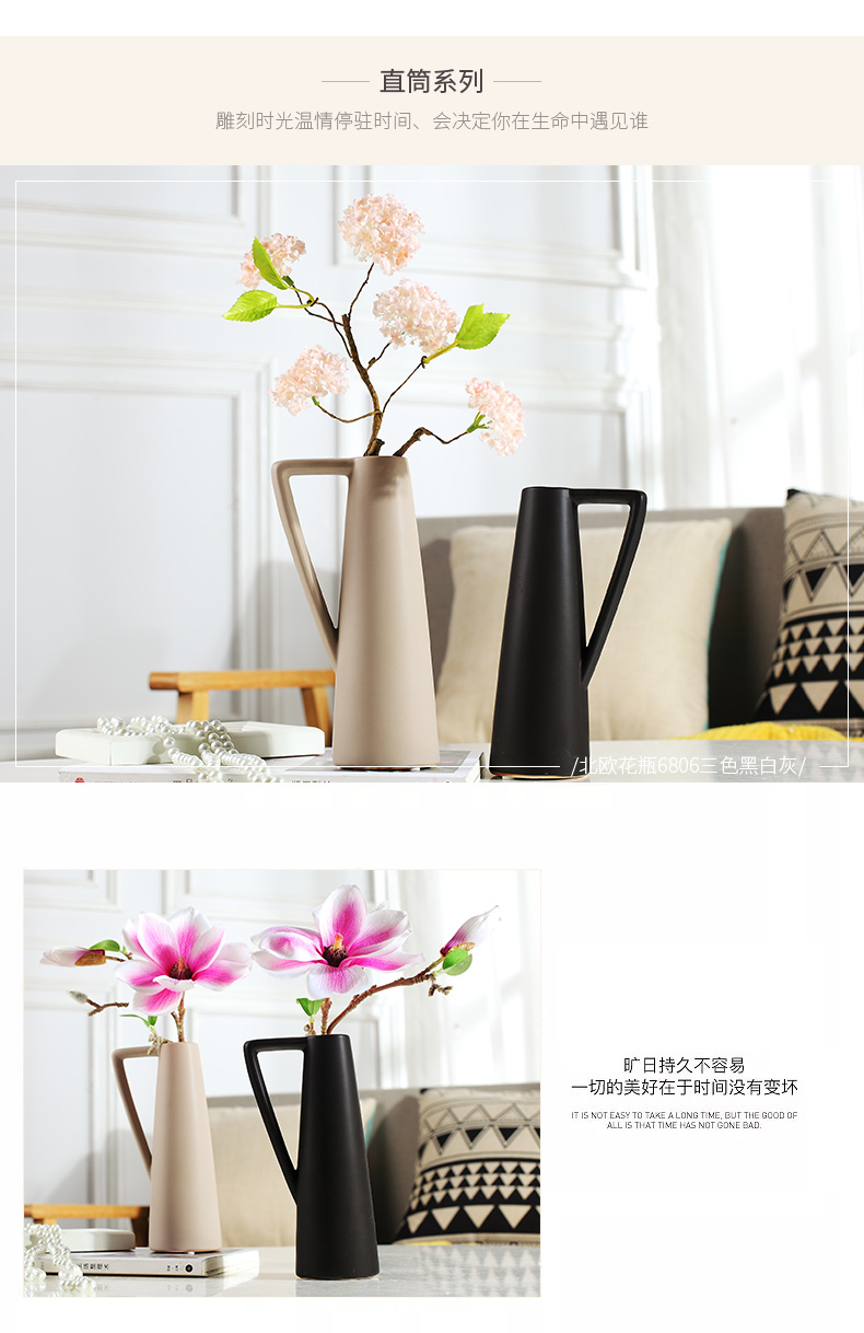 Nordic contracted modern vase household act the role ofing is tasted wine sitting room adornment furnishing articles furnishing articles creative ceramics vase