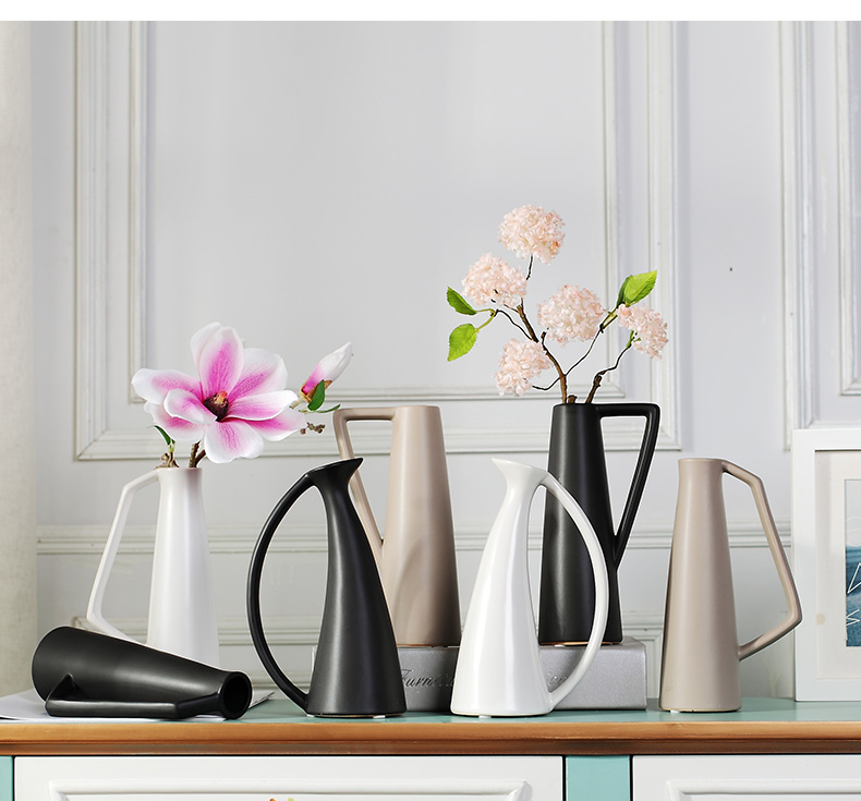 Nordic contracted modern vase household act the role ofing is tasted wine sitting room adornment furnishing articles furnishing articles creative ceramics vase