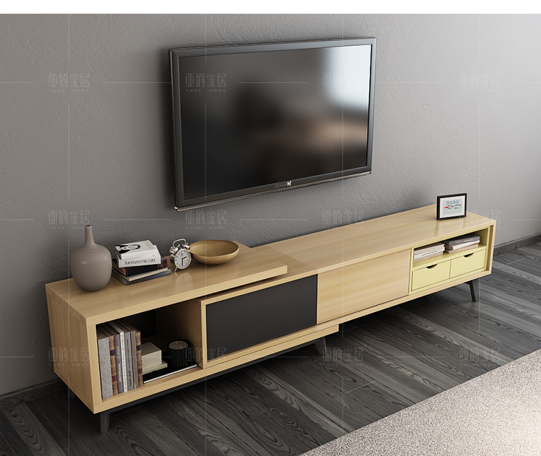 Bắc Âu đơn giản hiện đại kính thiên văn bàn cà phê tủ TV đặt căn hộ nhỏ mini phòng khách kết hợp tủ đồ nội thất nội thất hiện đại