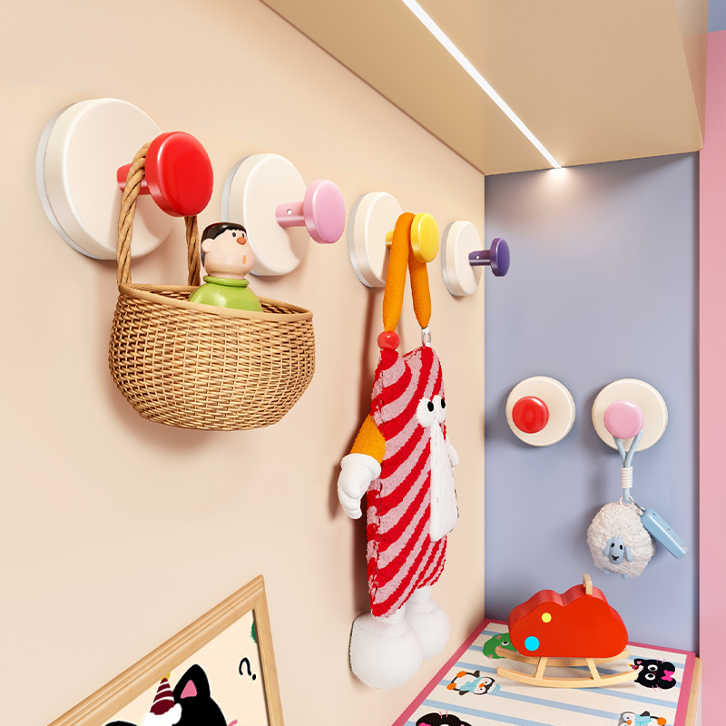 吸盤ポーチフック 強力な耐荷重粘着 パンチフリー 玄関ドア 鍵 アーティファクト 帽子収納 粘着性