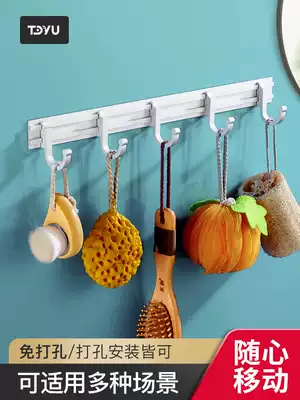 Hook strong sticky hook Sticky door rear hook Hanger punch-free wall hanging wall load-bearing hanging hook Coat hook