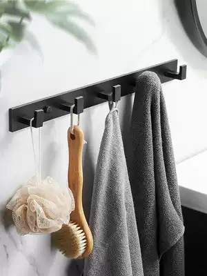 Access adhesive hook wall-mounted dressing room towel row hook-free clothes wardrobe clothes hat wall hook