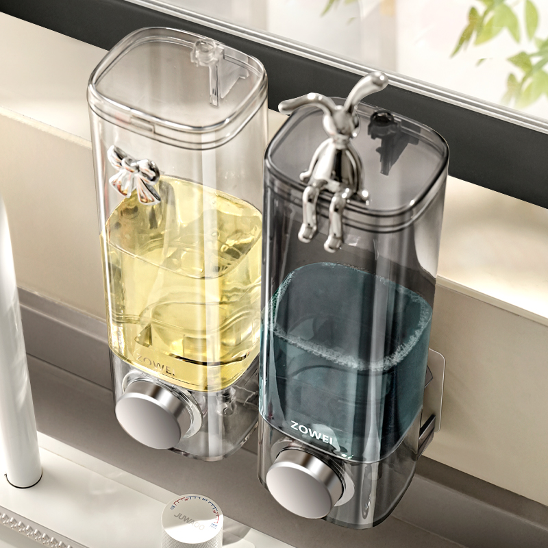 キッチン用洗剤プレッサー 壁掛け式 パンチフリー シンク用ソープディスペンサー 家庭用品 野菜洗面器用プレッサー