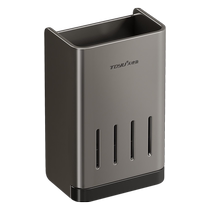 Tiandiyu chopstick storage box wall-mounted chopstick barrel spoon drain kitchen rack breathable home punch-free