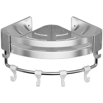 Bathroom toilet storage rack without punching toilet toilet washbasin wall-mounted triangular storage rack