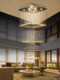 2025 New Model Duplex Villa Living Room Crystal Chandelier Square Designer Art High-End Duplex Large Chandelier