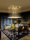 Living Room Crystal Ceiling Light Rectangular Modern Minimalist Bedroom Light Elegant Home Villa Lighting Light Luxury Crystal Light