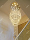 Duplex Living Room Crystal Lamp Round Loft House Duplex Floor Empty Chandelier Modern Simple Stairwell Long Chandelier