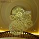 Xiantuo Lighting Duplex Villa Living Room Lamp Simple Modern Staircase Lamp Hanging Crystal Lamp Hotel Engineering Lighting Fixtures