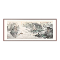(Official) (Limited Chinese Painting) Luo Yuan Feng Sheng Shui Qi Landscape Painting Living Room Hanging Decorative Painting