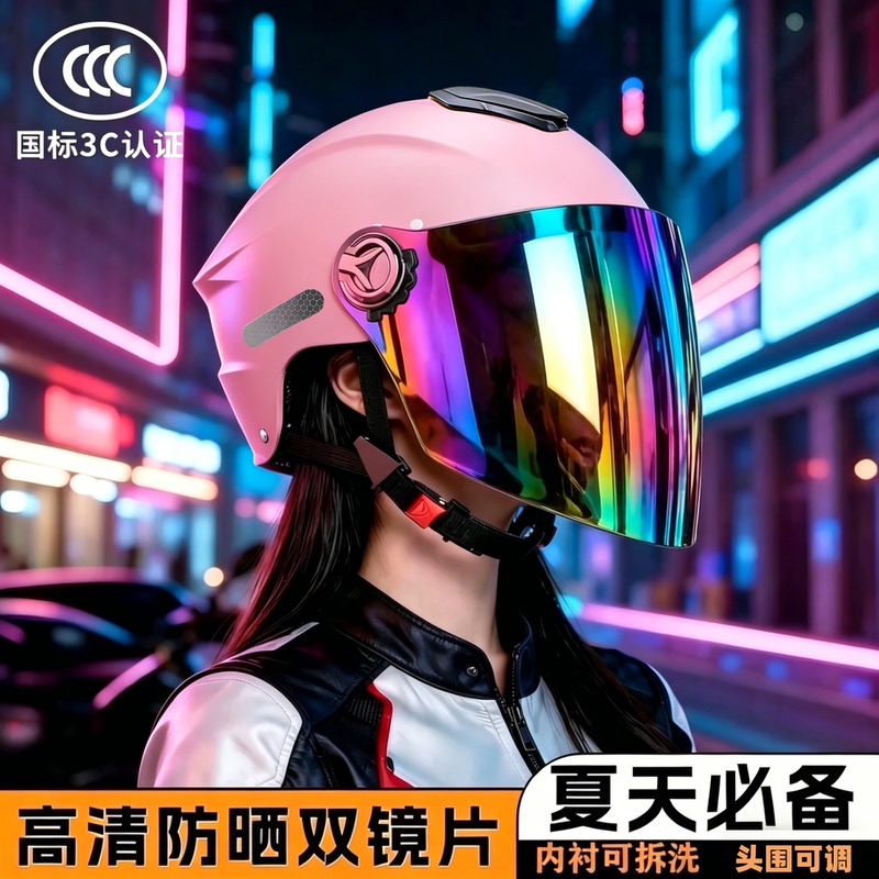3C Certified Electric Vehicle Helmet for Men and Women, Summer Sun Protection Battery Vehicle Safety Helmet, Universal Electric Vehicle Helmet for All Seasons 3C Certified Electric Vehicle Helmet for Men and Women, Summer Sun Protection Battery Vehicle Safety Helmet, Universal Electric Vehicle Helmet for All Seasons