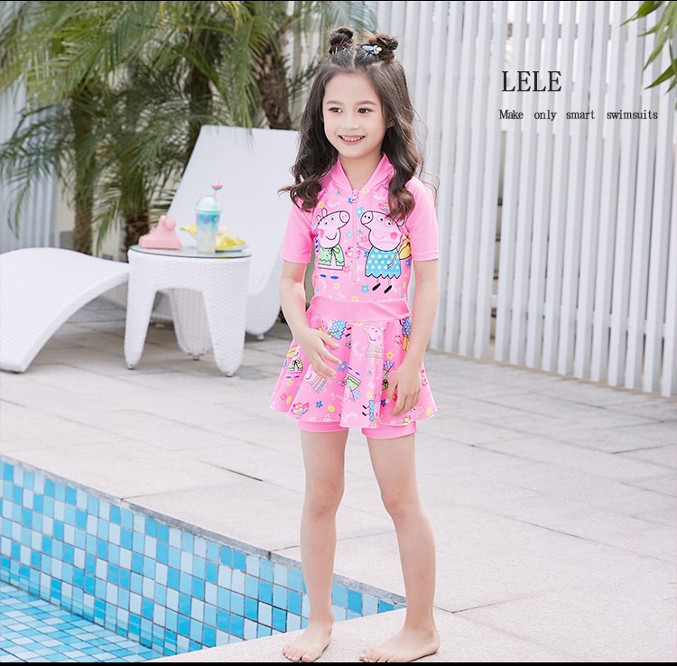 Đồ bơi bé gái kiểu váy công chúa cho bé phiên bản Hàn Quốc của đồ bơi dễ thương Đồ bơi cho bé gái 1-3 tuổi 6 - Bộ đồ bơi của Kid đồ bơi cho bé trai 1 tuổi