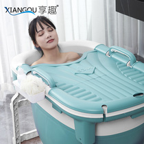 Folding Bathtub Home Small Household Bathing Villa Adult Massage Indoor Portable Bathtub Children's Bathing Bucket Thick