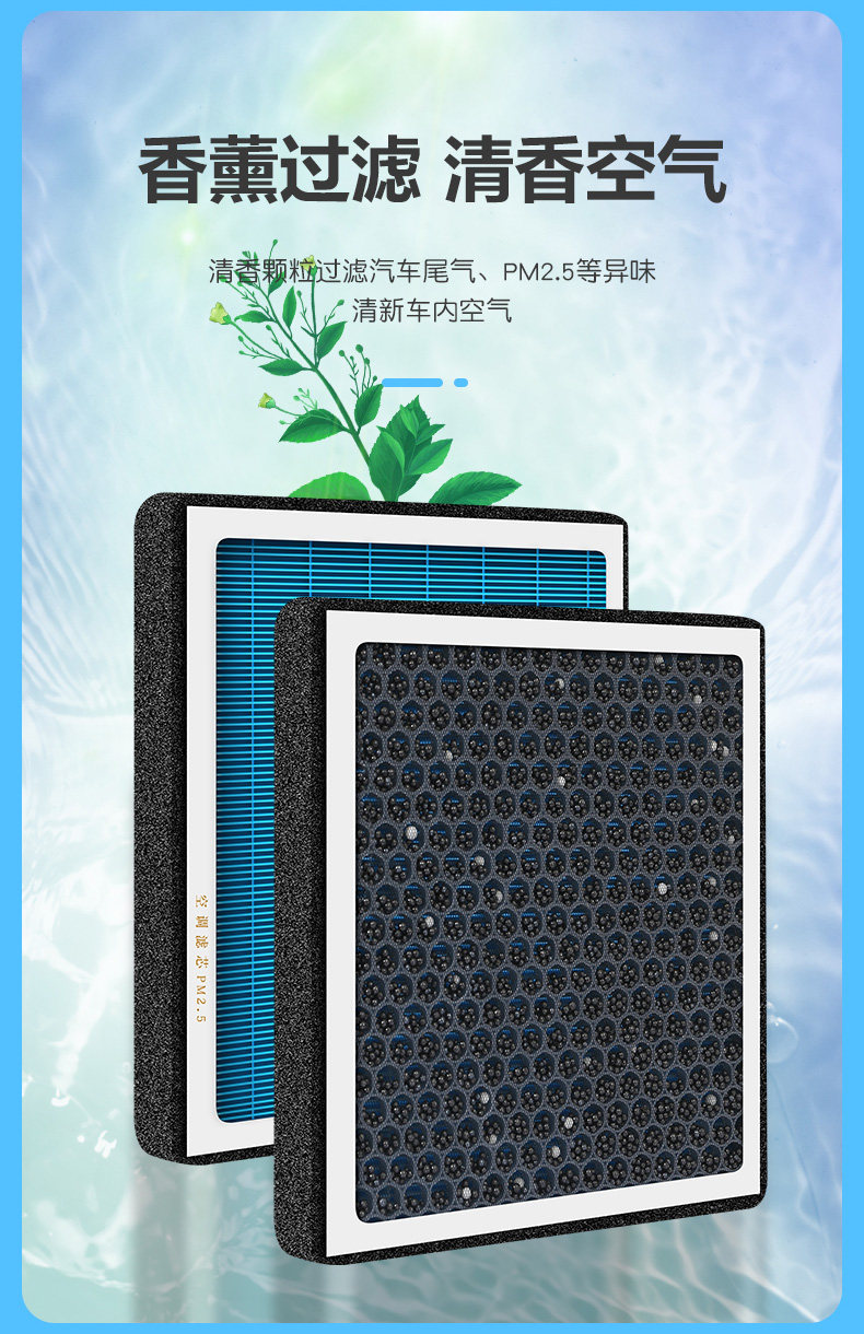 Aromatherapy Air Conditioning Filter Compatible with Volkswagen Lavida, Bora, Sagitar, Polo, Golf, Jetta, Lamando, and Magotan Air Filters