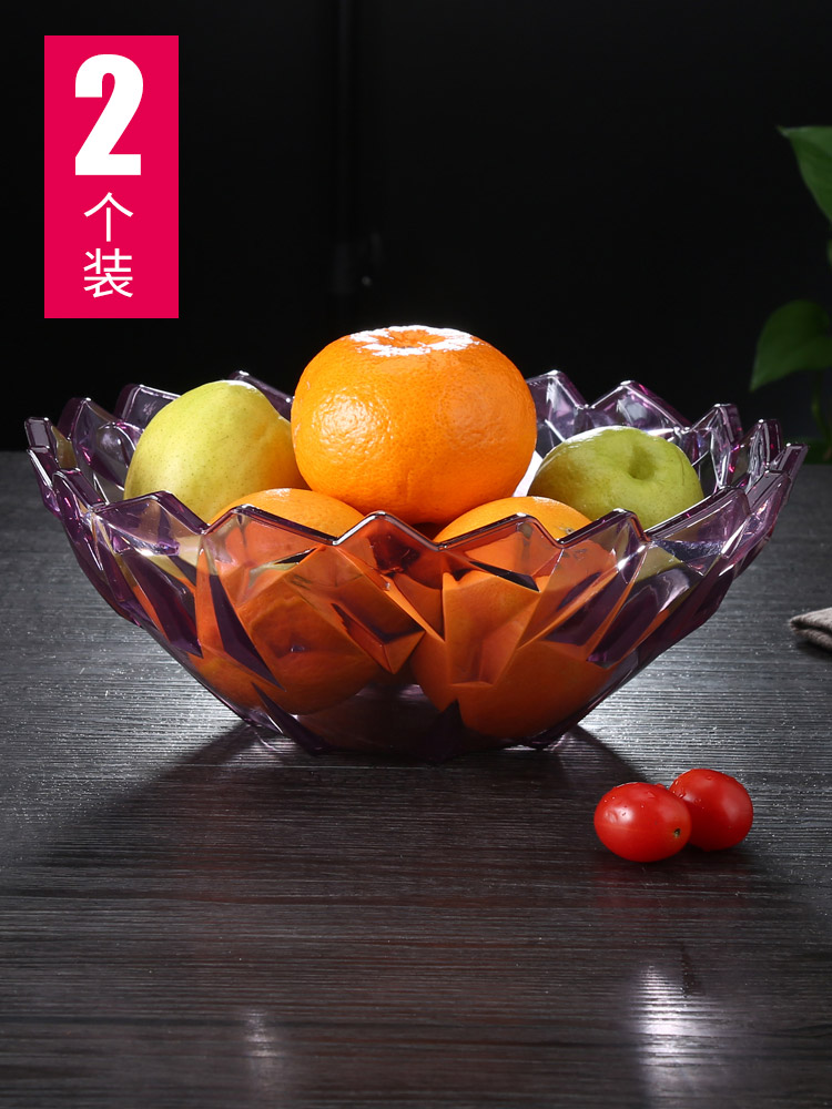 Creative living room plastic fruit plate Melon seeds Kitchen coffee table Household modern basin Dried fruit snack candy Nordic style