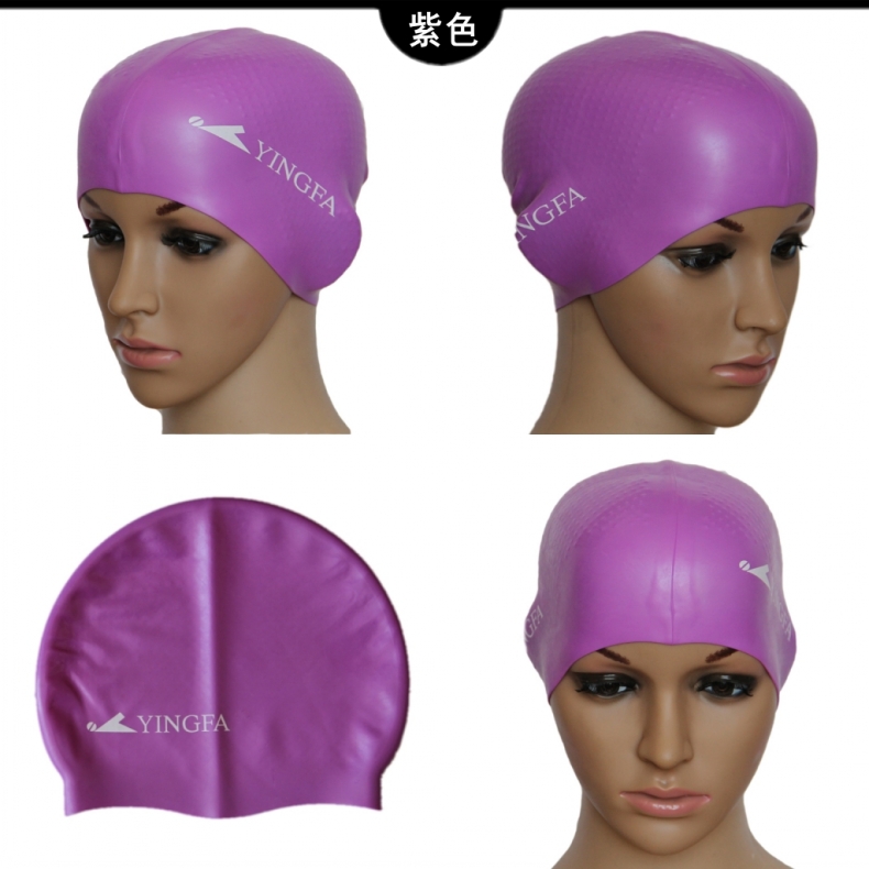 Yingfa YINGFA nam và nữ mũ bơi hạt trượt mũ silicone cao đàn hồi tóc dài không thấm nước chăm sóc tóc mũ bơi view