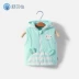 Áo vest bé gái bông ấm áo bé trai cotton bé trai sơ sinh dày bên ngoài mặc khăn choàng mùa thu và mặc mùa đông - Áo ghi lê Áo ghi lê