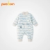 Pureborn cho bé mùa thu và mùa đông bodysuit Áo liền quần