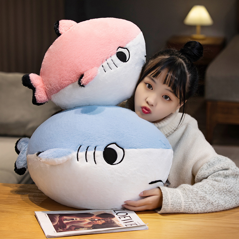 Whale Wool Suede Toy Pink Cute Soft Cute Cute Doll Holding Pillow Girl's Sleep Bed Holding Dolphin Paparazzi Shark-Taobao
