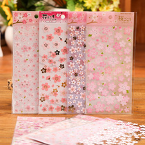 diy handmade album making accessories materials Romantic exquisite Cherry Blossom Stickers Diary life stickers