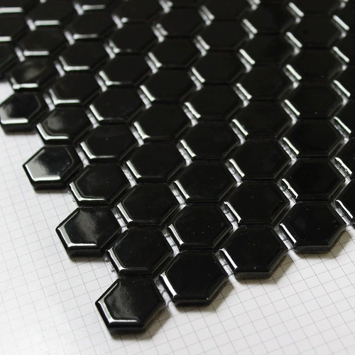 Керамическая мозаика цветная гексагональная пограничная граница скандинавская белая минималистская плитка кухня ванная комната ванная комната анти -скользящая плитка