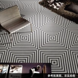 Керамическая мозаичная плитка Черно -белая позиционирование мозаика головоломка Интернет знаменитости ins хранить пол скандинавские простые плитки напольных полей