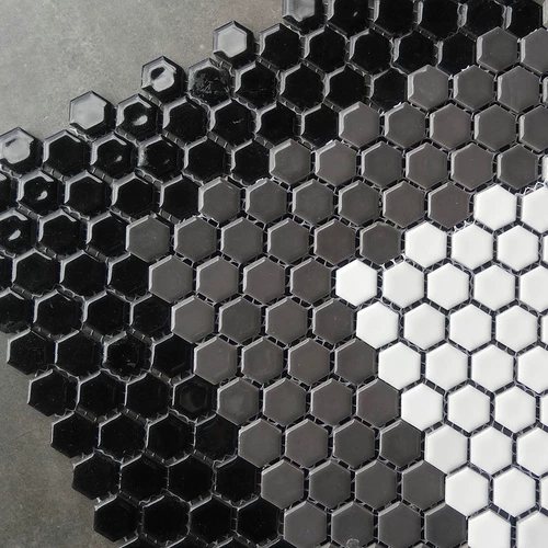 Керамическая мозаичная мозаика в американском стиле серая фиолетовая желтая шестиугольная плитка ванная комната ванная комната ванная комната кухня стена наст