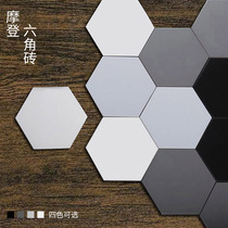 Nordic bathroom hexagonal brick Hexagonal wall brick Kitchen non-slip white 6 corner brick IKEA tile floor tile Bathroom