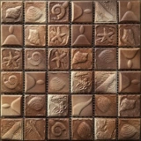 Тотем ископаемой трехмерный рельеф сад подделка Samsick