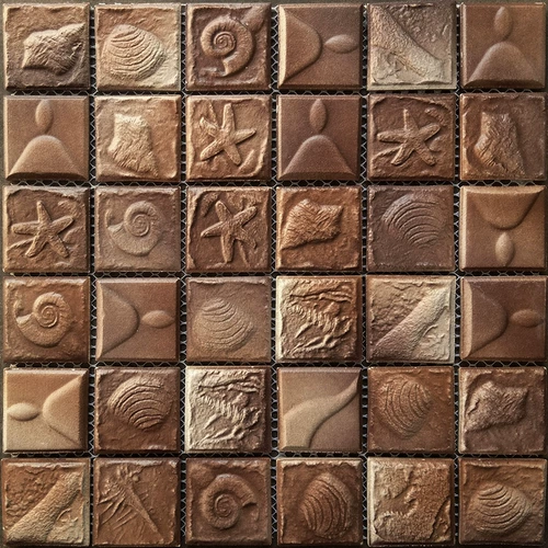 Тотем ископаемой трехмерный рельеф сад подделка Samsick