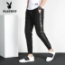 Playboy quần âu nam hè 2019 mới chân thon 9 quần nam phiên bản Hàn Quốc của xu hướng quần hoang dã - Crop Jeans quần kaki Crop Jeans