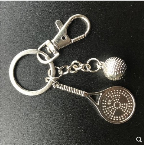 Huarou Sports Metal Keychain Soft Racket Keychain Key Ornament Like China Pendant