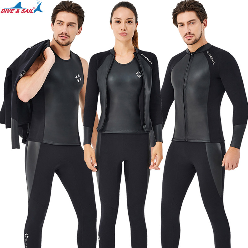 2MM split diving suit for men and women sun - skinned surf swimsuit thickened warm wet diving suit