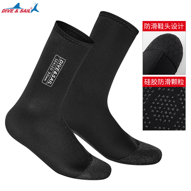 3MM thickened non-slip diving socks male and female swimming socks waterproof mother anti-scraping warm floating-diving socks anti-cold winter swimming socks